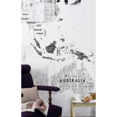 6500107 NEWSPAPER MAP WHITE