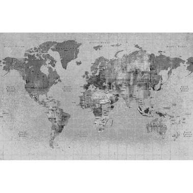 6500108 NEWSPAPER MAP BLACK