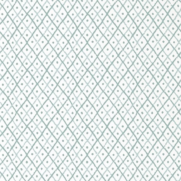 Papel Pintado MINI TRELLIS AT78754 Robin´s Egg - ANNA FRENCH