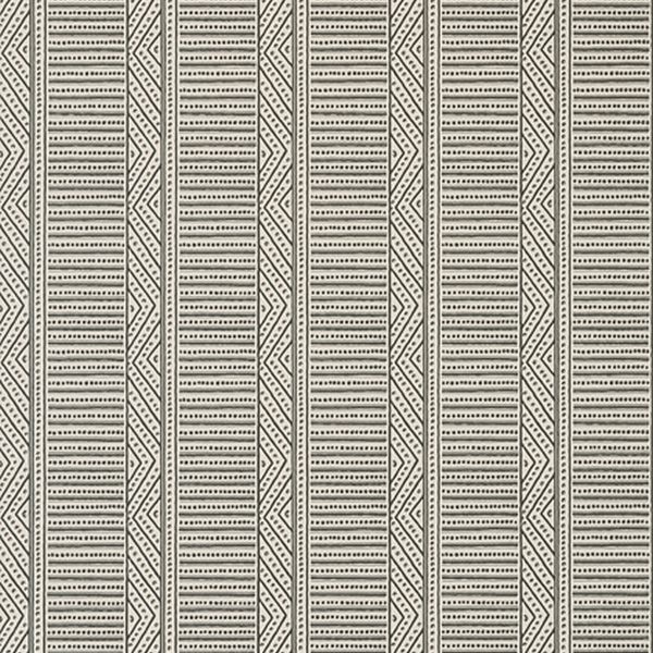 Papel Pintado MONTECITO STRIPE AT78720 Charcoal - ANNA FRENCH