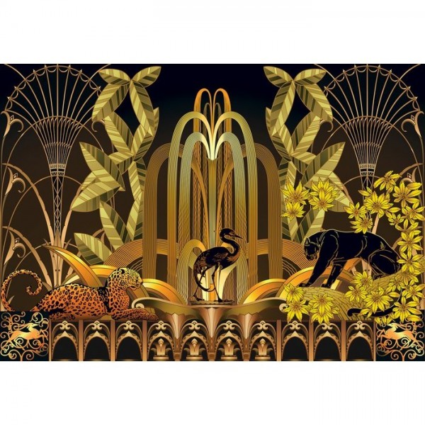 Papel Pintado Mural Rue Babylone - Gold 8000052 - COORDONNE