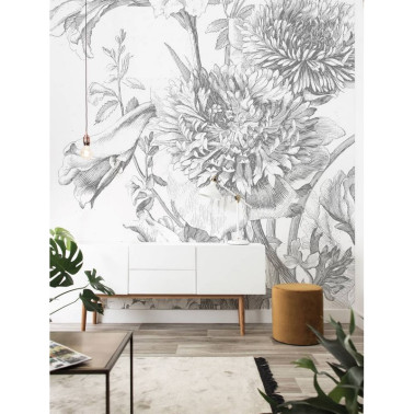 WP-334 Wall Mural Engraved...