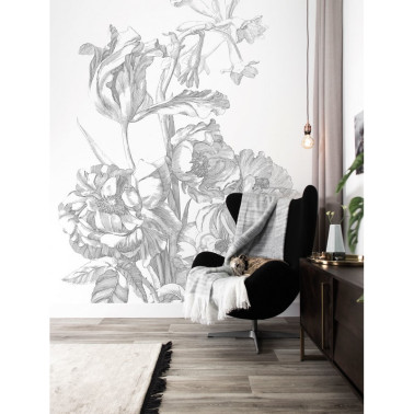 WP-668 Wall Mural Engraved...