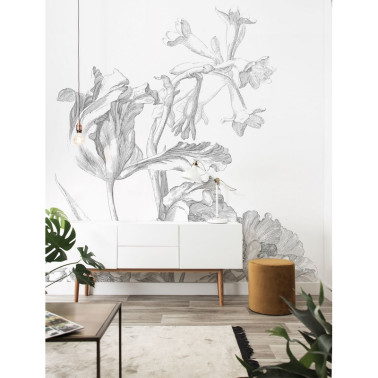 WP-670 Wall Mural Engraved...