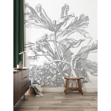 WP-671 Wall Mural Engraved...