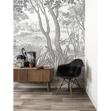 WP-616 Wall Mural Engraved...