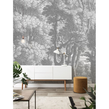 WP-632 Wall Mural Engraved...