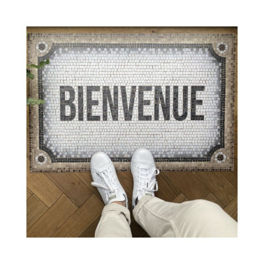 Mosaique Bienvenue Beige