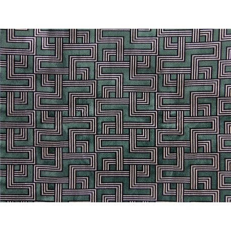 INTERCEPTION JACQUARD VELVET 04 GREEN MOSS