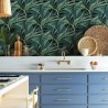 Tropical Paradise Green Dark Teal TC2607