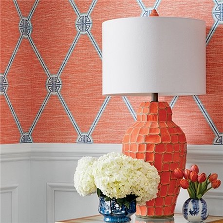 Turnberry Trellis Coral T13353