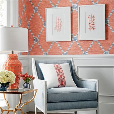 Turnberry Trellis Coral T13353