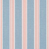 Canvas Stripe Blue and Coral T13362