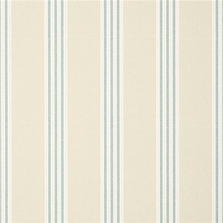 Canvas Stripe Spa Blue and Beige T13360