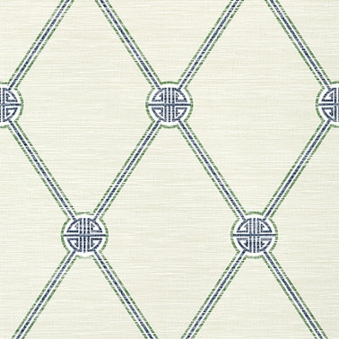 Turnberry Trellis Beige and Green T13352