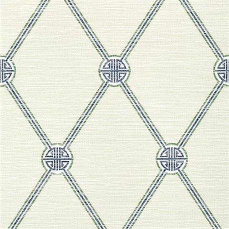 Turnberry Trellis Beige and Green T13352