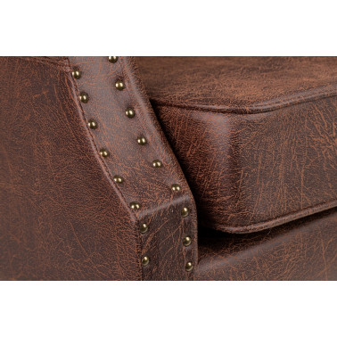 SILLON PU MARRON PATAS...