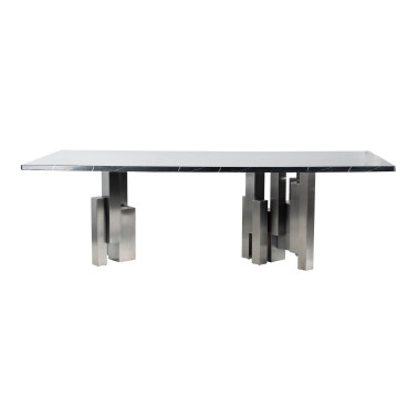 MESA COMEDOR INOX-MARMOL...