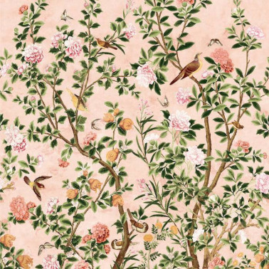 Jardin Bloom Mural Pink TM13667