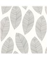 Graphic Leaves Blanc Noir 104310927