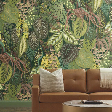 Greenery Wall Mural Jade...