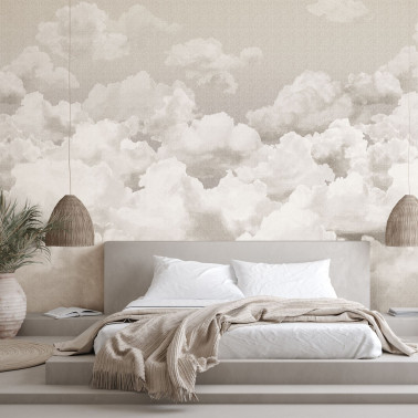 Clouds Taupe Grey 26783