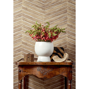 Wood Herringbone Oyster T14569