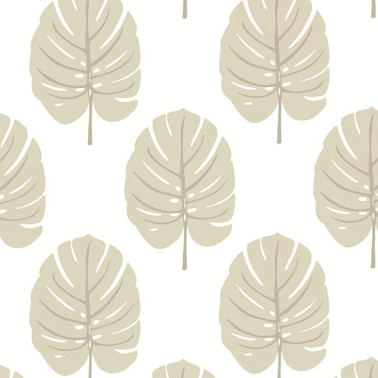 Monstera Beige T13956