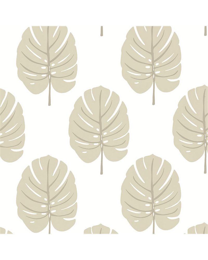 Monstera Beige T13956