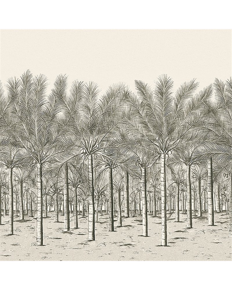 Palm Grove Mural Black Tea TM13950