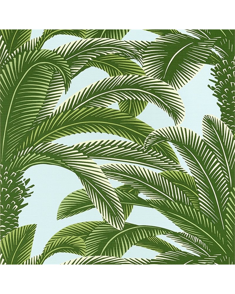 Queen Palm Green and Blue T13908