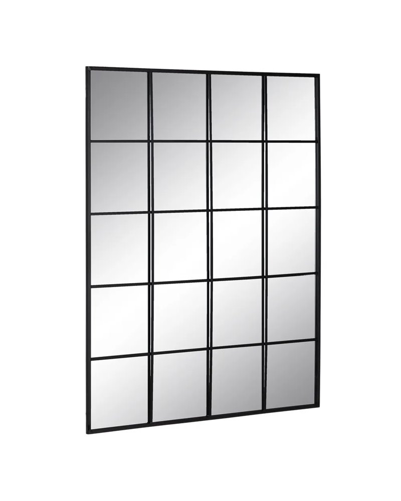 ESPEJO VENTANA NEGRO METAL-CRISTAL 90 X 2,50 X 115 CM R-608787