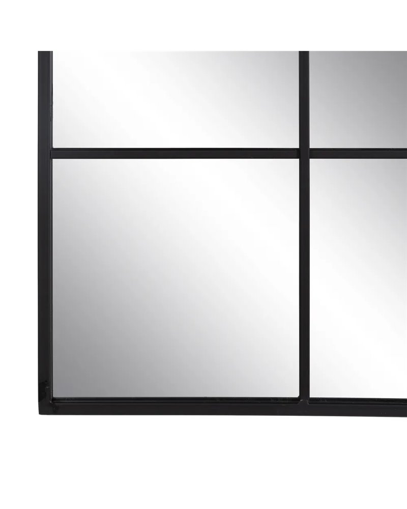 ESPEJO VENTANA NEGRO METAL-CRISTAL 90 X 2,50 X 115 CM R-608787