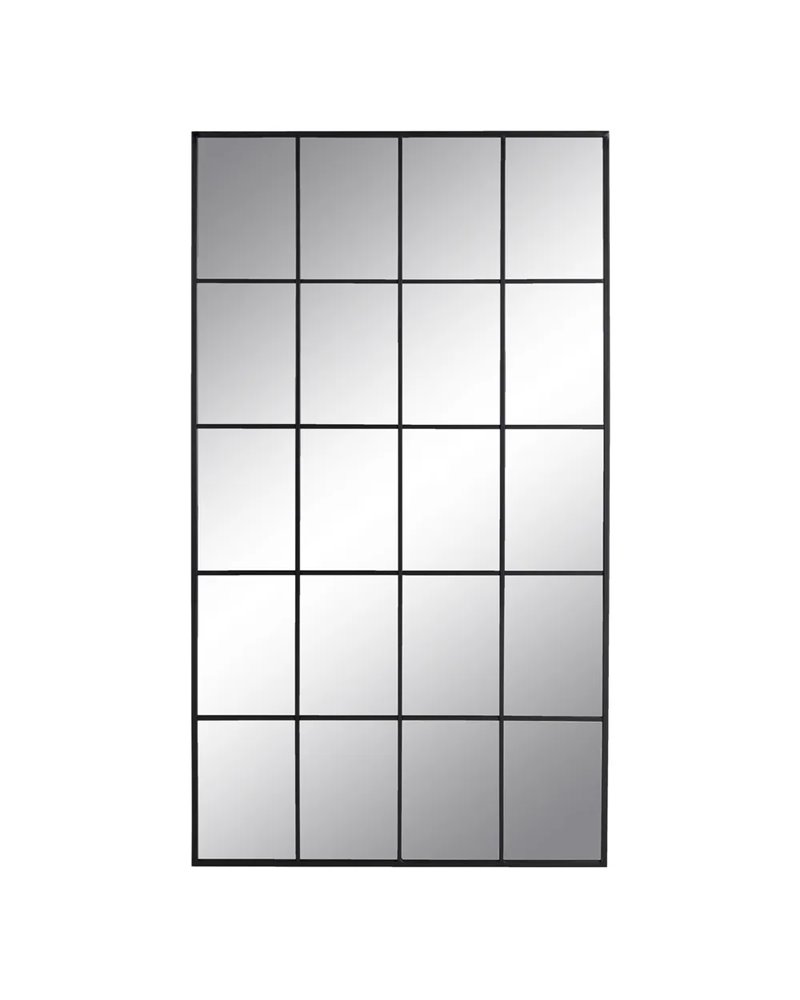Espejo VINCI 500 horizontal o vertical con marco de aluminio negro 50x100