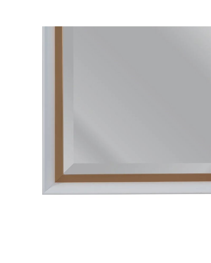 ESPEJO ORO-BLANCO MADERA DECORACIÓN 46 X 6 X 116 CM R-608410