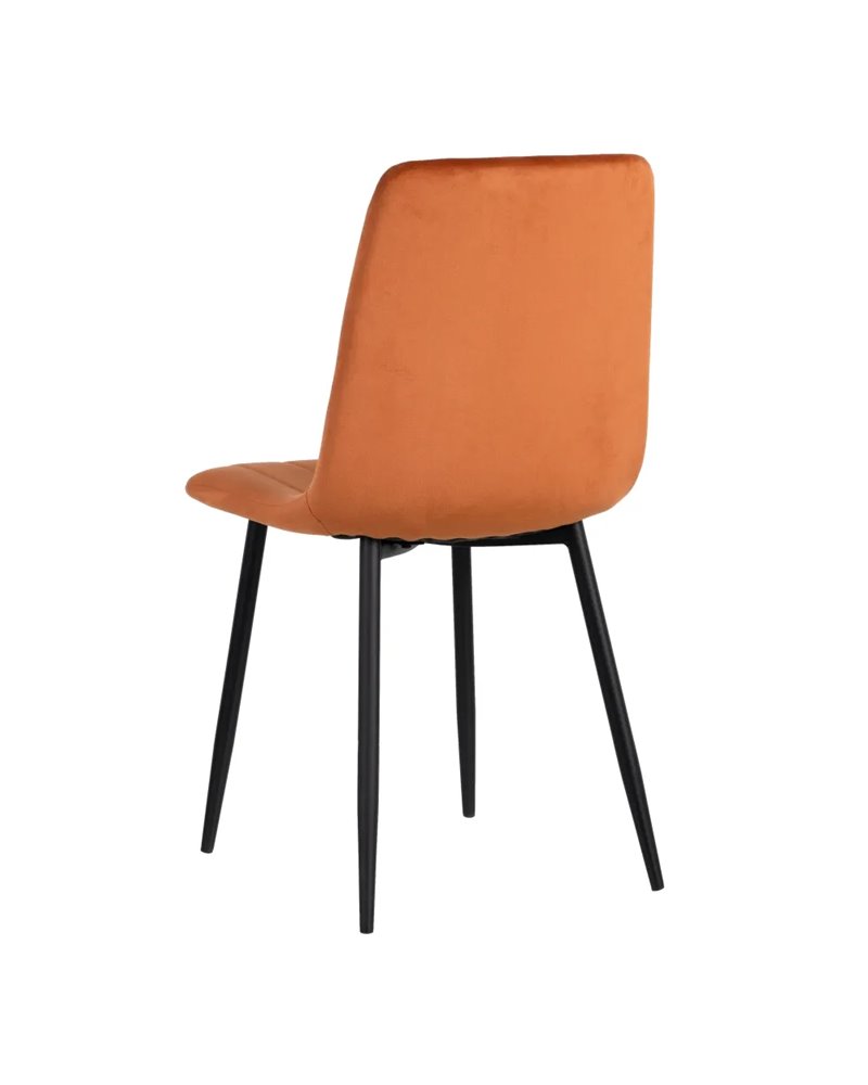 SILLA NARANJA METAL SALÓN 55 X 44 X 88,50 CM REF.606146