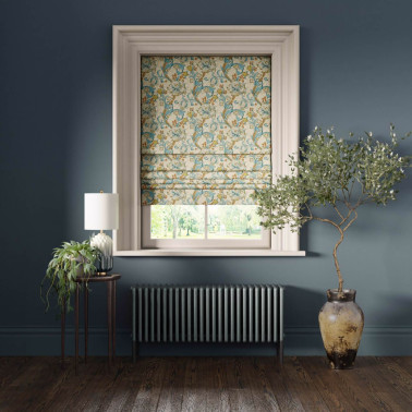 Golden Lily Linen Teal...