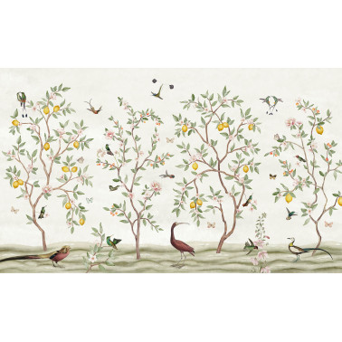 Lemon Tree Chinoiserie - White