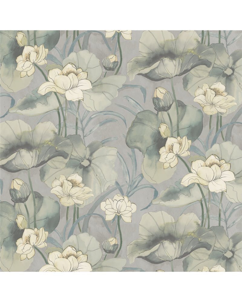 DE01736 Waterlily Silver