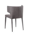 SILLA GRIS PIEL SALÓN 58 X 58 X 81,50 CM REF.600810