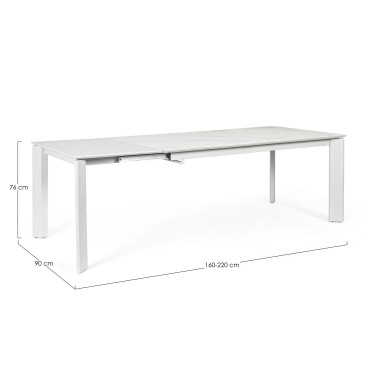 MESA EXT BRIVA BLANCO-GRIS...