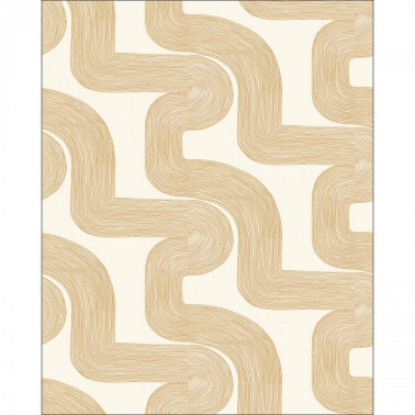 Curving Lines Beige L 104771004