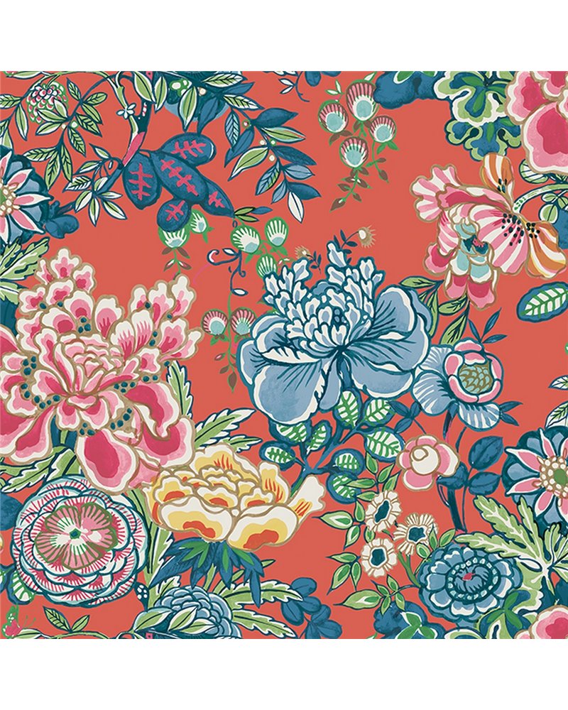 Peony Garden Coral T42018