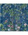 Wild Wisteria Mural Navy TM42055