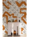 Toile Strokes Orange M5006-3