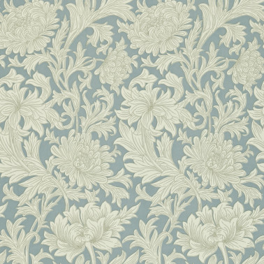 Chrysanthemum Toile China Blue Cream DMOWCH101