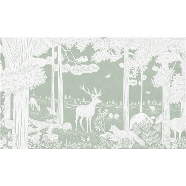 Monochrome Forest - Green W14685