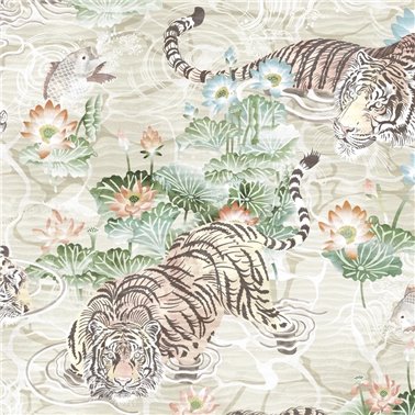 Tiger Lily Linen & Green BMPP004-09C