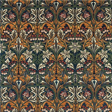 Bluebell Embroidery Indigo Russet MWAR237293