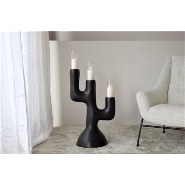 CANDELABRO TOTEM N.1. METAL.NEGRO